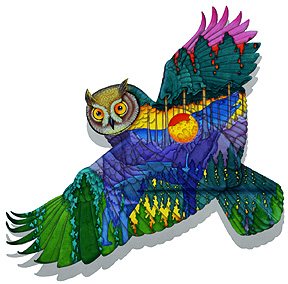 Owlin’ Wolf by Nathaniel Miller, from his earlier portfolio.